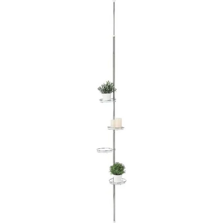 Meinposten Blumenständer Teleskop-Blumenregal Pflanztreppe Blumentreppe Regal Pflanzenregal, Ohne Bohren – Bild 4