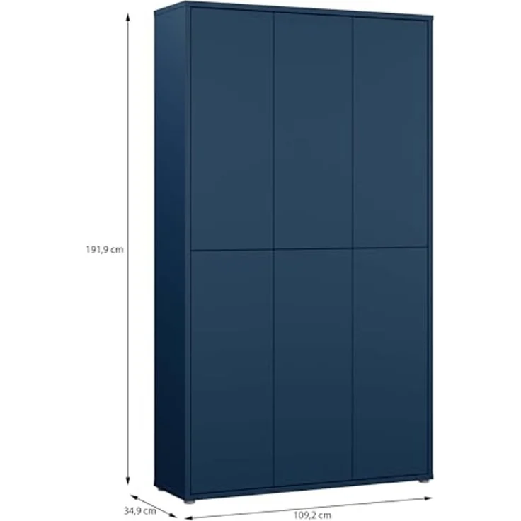 FORTE Schuhschrank Alice Springs, Schuhschrank, B/H/T 109,2/191,9/34,9 cm, 36 Paar Schuhe (B/H/T 109,2/191,9/34,9 cm) Stauraumschrank, Mehrzweckschrank, (B/H 109cm x 192cm), mit 16 Böden – Bild 5