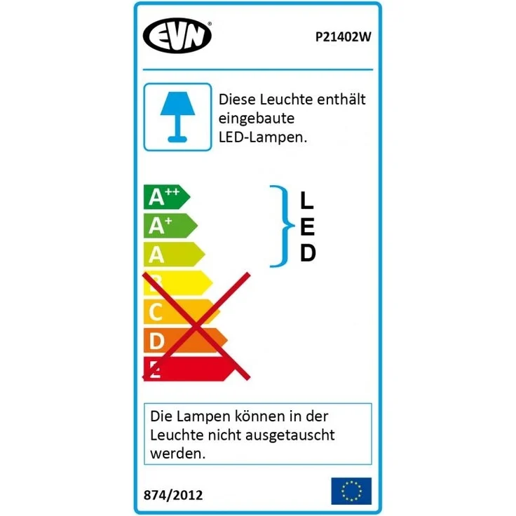 EVN P-LED Wandeinbau weiß IP20 350mA 1. 2W 3000K 60lm – Bild 2