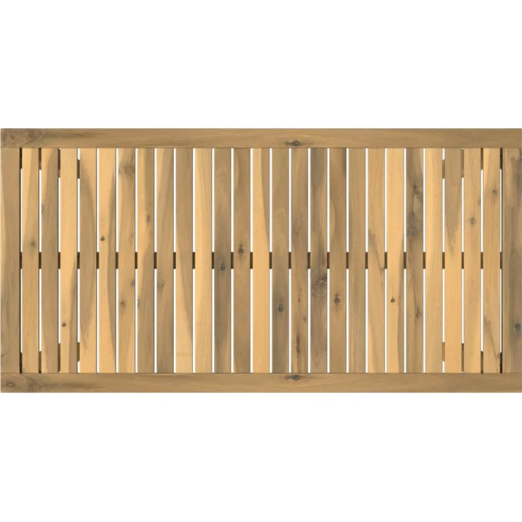 vidaXL Gartenbar-Tisch LAREN Weiß gewaschen 108,5 x 55 x 105 cm 901721 – Bild 5