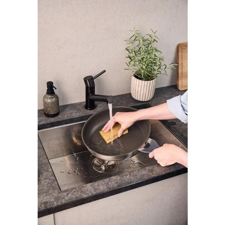 Zwilling Bratpfanne Simplify, Edelstahl 18/10 (1-tlg), Keramikbeschichtung, Stay-Cool-Griffe, Sandwichboden – Bild 6