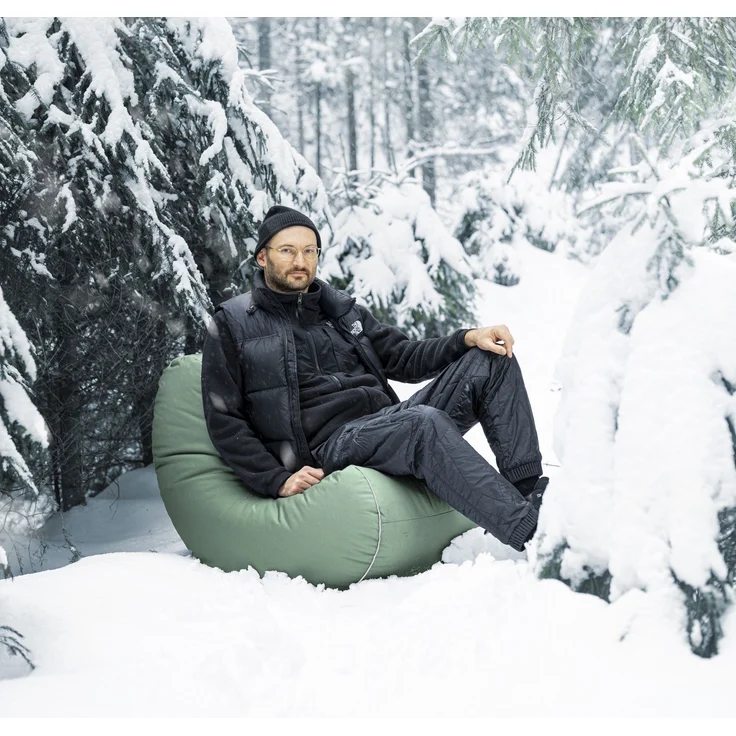 Sitting Point Sitzsack Scuba Salsa Bean grau – Bild 5