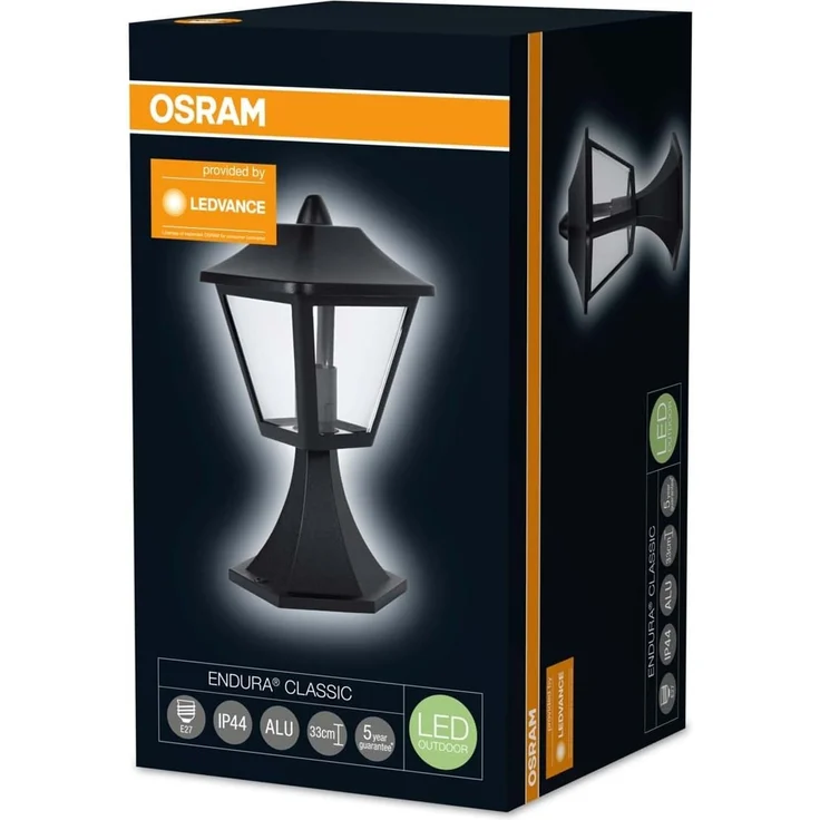 Osram LED Endura Classic Trad Gartenpylone Leuchte, fuer Aussenanwendungen, Sockel E27, Hoehe: 33 cm – Bild 4