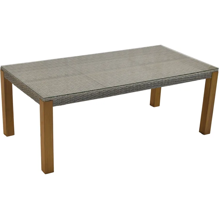 Gartentisch mit Akazienbeinen, 200 x 100 cm