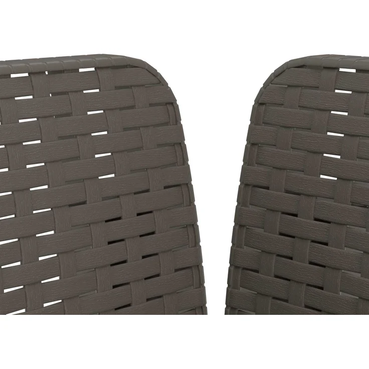 vidaXL 1-Sitzer Sessel Rattan-Look PP Hellgrau 68 x 62 x 70,5 cm 8011851 – Bild 6