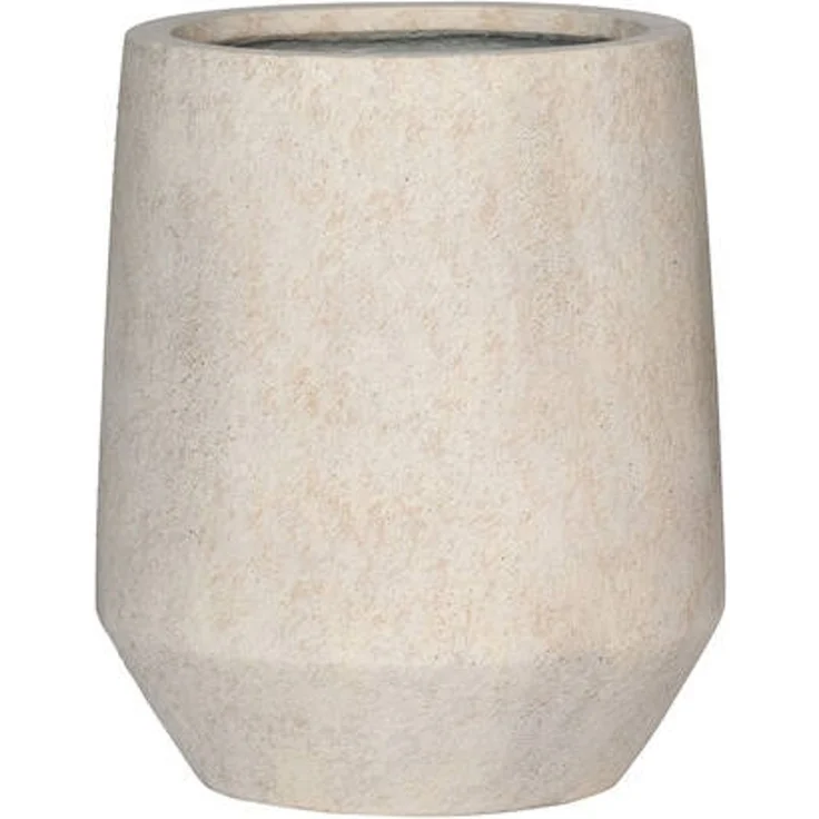 Pottery Pots – Harith High S – H 48 cm x Ø 43,5 cm – Öffnung 23 cm – Travertinbeige