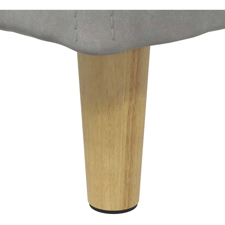 vidaXL Ottoman mit Stauraum Hellgrau 60 x 60 x 45 cm Samt 876825 – Bild 8