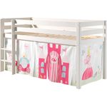 Spielbett Pino mit Textilset Vorhang \"Princes\"