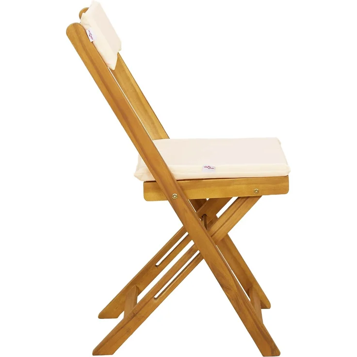vidaXL Außen Bistro-Stühle 8 stk. Natur und Cremeweiß 3416288 – Bild 7