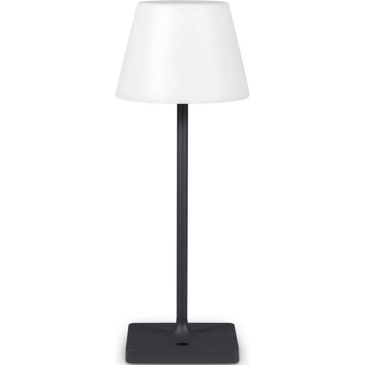 Paco Home Tischleuchte CHRIS, LED fest integriert, Warmweiß, In Und Outdoor Garten LED Akku Leuchte Aufladbar IP44 dimmbar – Bild 5