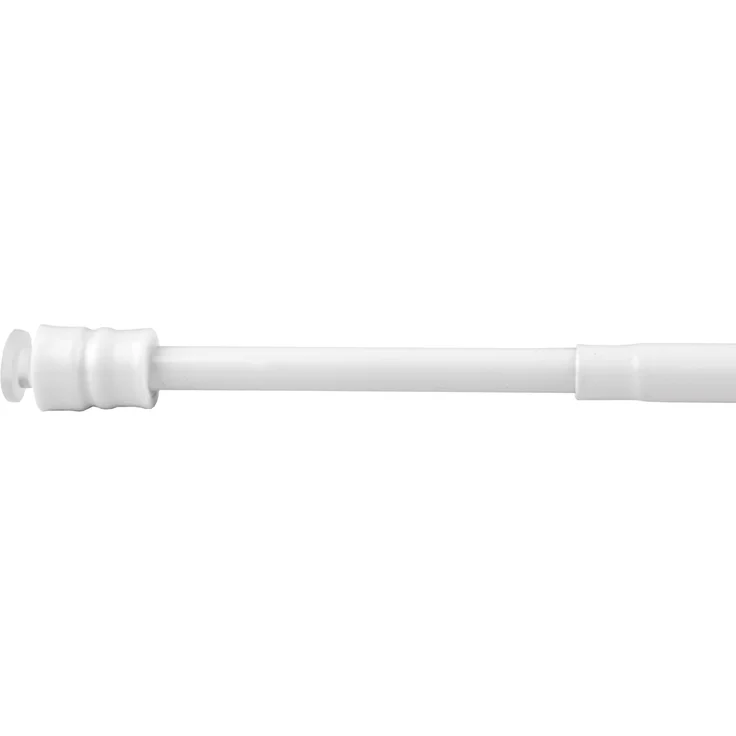 Bestlivings Gardinenstange zum Klemmen ohne Bohren, Klemmstange 100-140 cm, Weiß, Ø 10 mm, für Scheiben- & Bistrogardinen, Teleskopstange mit Schraubtechnik – Bild 3