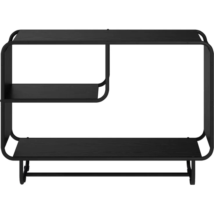 vidaXL Sideboard Schwarz Eichen-Optik 93.5 x 37.5 x 64.5 cm 8007942 – Bild 3