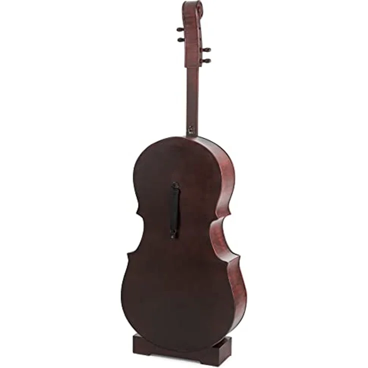 Stagecaptain Weinregal WRS-25 Stradivino Grande Wein- & Flaschenregal für 25 Flaschen, Weinständer Holz stehend in Vintage-Optik "Cello" Design – Bild 7
