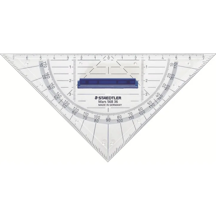 STAEDTLER Geodreieck 16cm P.styrol m.Griff tr