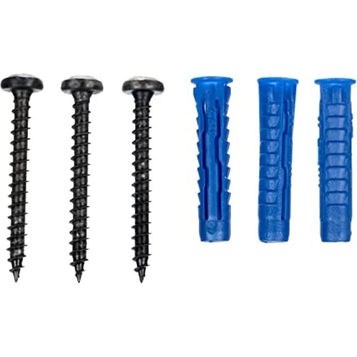 ISO TRADE Garderobenleiste Hakenleiste Kleiderhaken Wandhalter (Spar-Set, 1 St, 48cm mit 17 Haken), Kleiderbügel einfach an der Wand befestigen – Bild 6