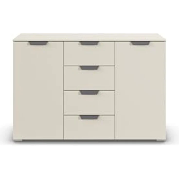 rauch Aditio Box, Kommode, 2-türig, 4 Schubladen, mit Softclose-Funktion, Farbe Beige, BxHxT 120x81x42cm – Bild 6