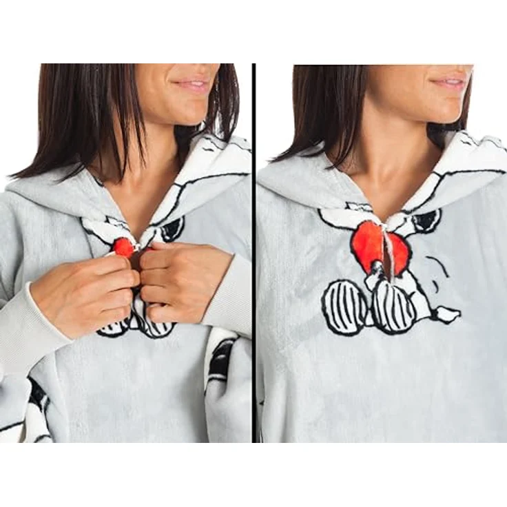 Kinderdecke Kanguru Snoopy Hoodie, XXL-Pullover für Männer & Frauen, Kanguru – Bild 4