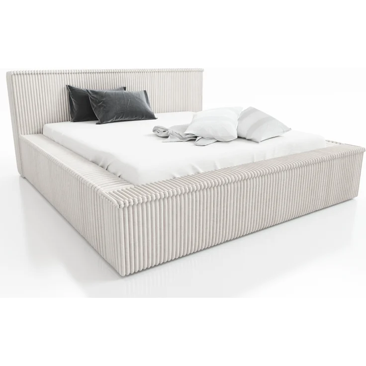 A&J MöbelLand 'Rio' Polsterbett, Beige, 160x200 cm – Bild 2