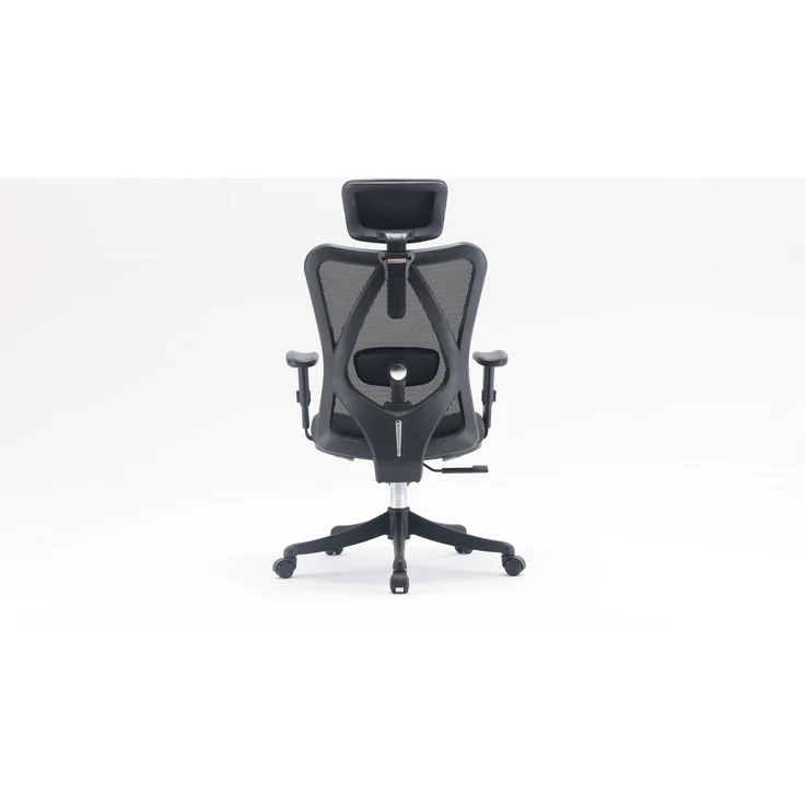 SIHOO Ergonomischer Schreibtischstuhl, Drehstuhl hat Verstellbarer Lordosenstütze, Kopfstütze und Armlehne, Höhenverstellung und Wippfunktion, Rückenschonend, Bürostuhl bis 150kg/330LB Belastbar – Bild 12