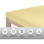 OTTO home Spannbettlaken Physalis Topper COMFORT, Jersey, Gummizug: rundum, (1 Stück), Baumwolle, Matratzen bis 10 cm Höhe, Bettlaken, Spannbetttuch, Laken