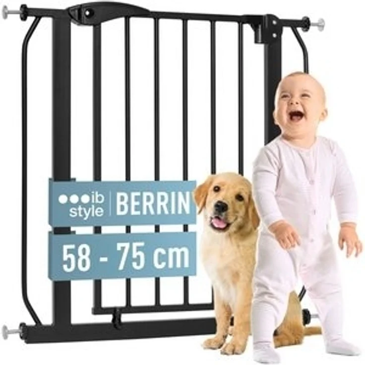 ib style Türschutzgitter Berrin, Ohne Bohren, Sicherheitsgitter für Türen und Treppen, Zum Klemmen – Bild 6