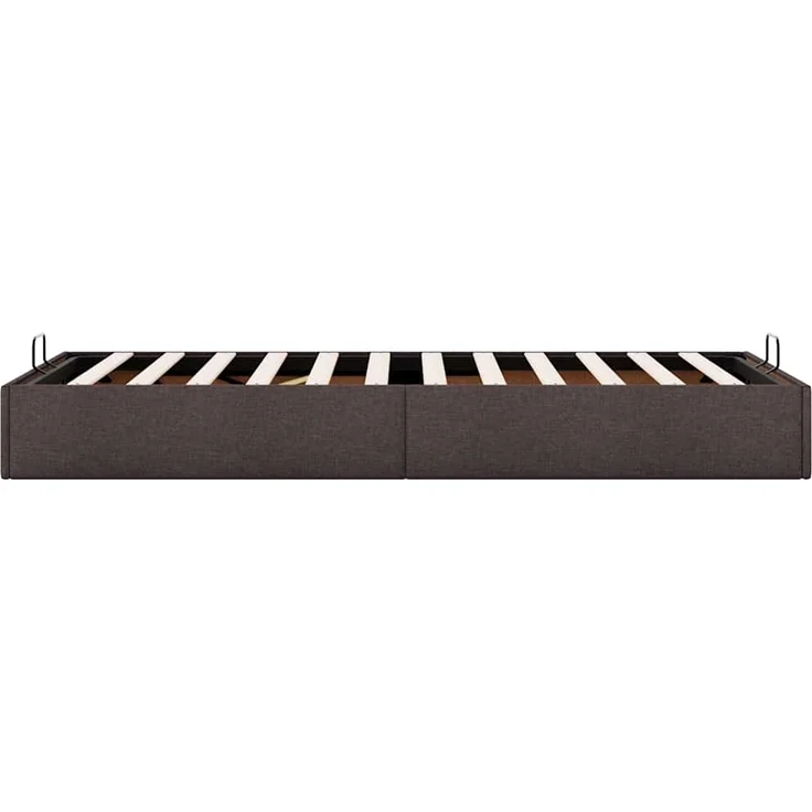 vidaXL Ottoman-Bett ohne Matratze Dunkelbraun 80x200 cm Stoff 3310836 – Bild 7