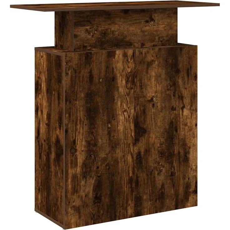 vidaXL Empfangstheke Räuchereiche 100x40x104 cm Holzwerkstoff 859055 – Bild 6