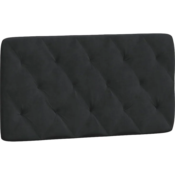 vidaXL Bett Kopfteil-Kissen Schwarz 100 cm Samt (1-tlg) – Bild 1