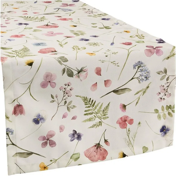 sander table + home Tischdecke Tischläufer "Marianne", Baumwolle Blumen