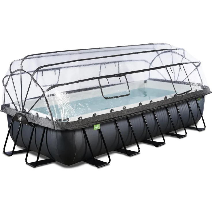 EXIT Framepool inkl. multifunktionaler Poolabdeckung (Set, 4-tlg), BxLxH: 250 x 540 x 100 cm, mit Sandfilteranlage und Sicherheitsleiter