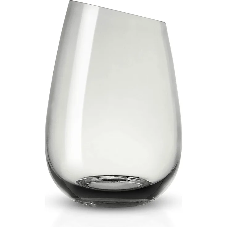 Eva Solo Glas Smokey Grey, Trinkglas, Wasserglas, mundgeblasenes Glas, Grau, 480 ml, 541044