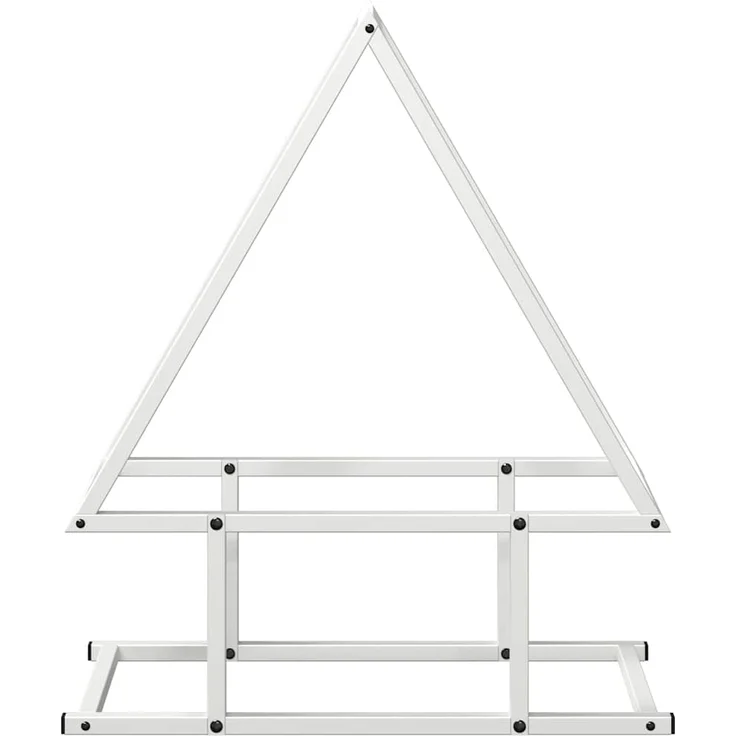 vidaXL Brennholzregal Weiß 50x25x60 cm Kaltgewalzter Stahl 864312 – Bild 4