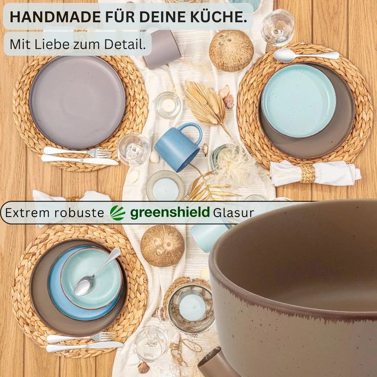 SÄNGER Steingut Schalen Bombay Meeresboden 4 teilig – Bild 2