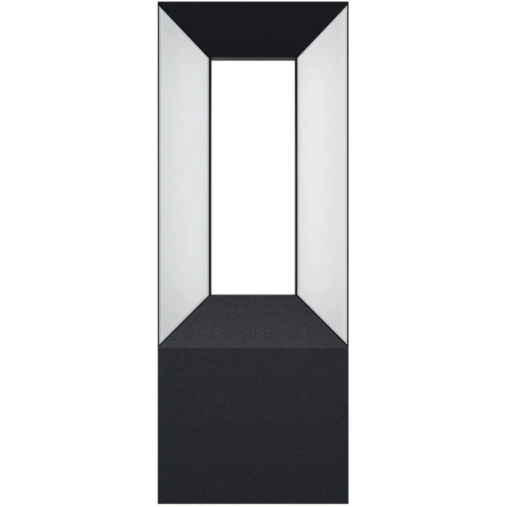 Eglo 98725 LED Wandleuchte RIFORANO Aluguss schwarz / Kunststoff weiß LxBxH:11,0 x 8,5 x 29 cm - IP44 - 2X5W - 3000K – Bild 2