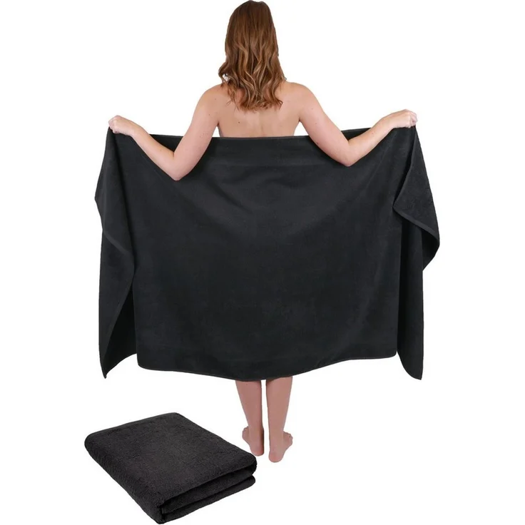 Betz Badetücher 2 Stück Badetücher groß XXL Badetuch Saunatücher Dresden 100 x 180 cm, 100% Baumwolle (Set, 2-St)
