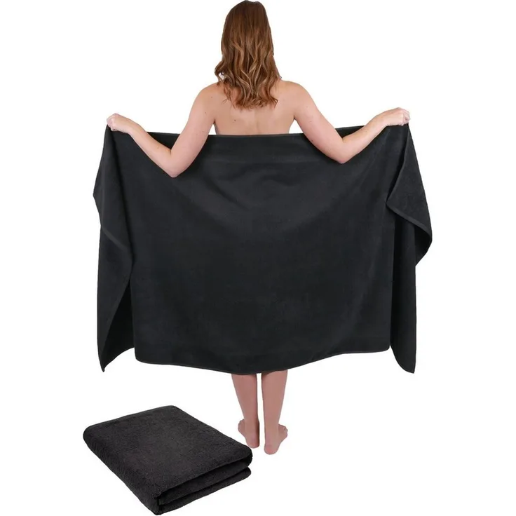 Betz Badetücher 2 Stück Badetücher groß XXL Badetuch Saunatücher Dresden 100 x 180 cm, 100% Baumwolle (Set, 2-St)