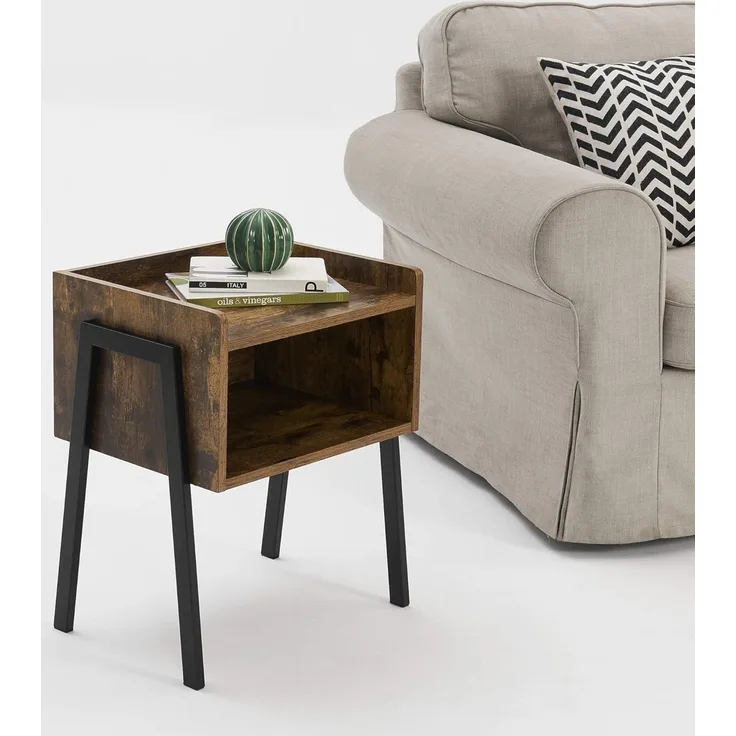 Nachttisch Andernach 52x42x35 cm Holzfarben en. casa