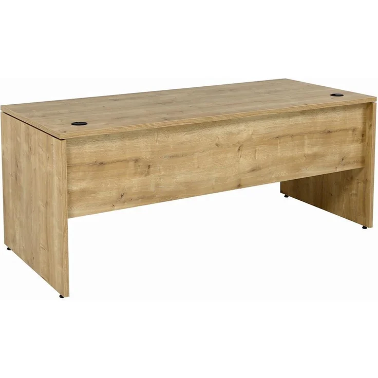 Schreibtisch Set 1 Nuvi, Saphir Eiche Dekor, inkl. Schreibtisch 180 cm, Rollcontainer 3 Schübe & Aktenschrank190 cm hoch – Bild 5