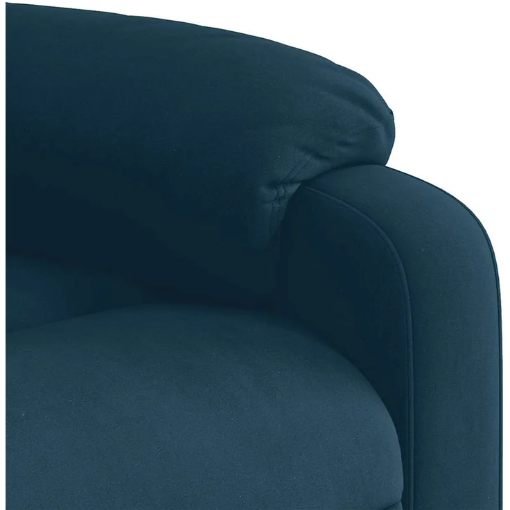 vidaXL Massagesessel mit Aufstehhilfe Blau Samt 3205113 – Bild 12