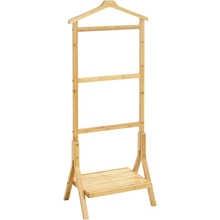 Haku-Möbel Herrendiener, Bambus, Natur, T 28 x B 46 x H 115 cm