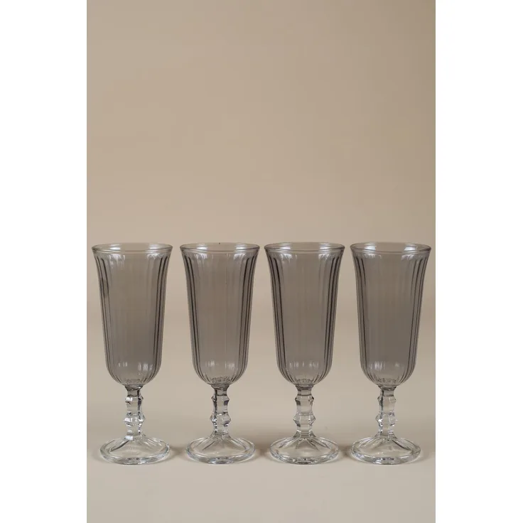 Hermia Concept 'Splendid 120 - Fume' Weingläser-Set (4-teilig), Rauchgrau, 6 x 6 x 15,8 cm, 120 ml