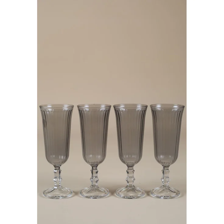 Hermia Concept 'Splendid 120 - Fume' Weingläser-Set (4-teilig), Rauchgrau, 6 x 6 x 15,8 cm, 120 ml – Bild 1