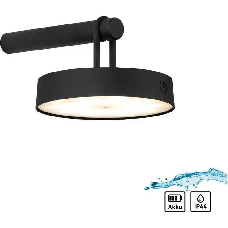 JUST LIGHT Wandleuchte ARMA, Dimmfunktion, LED fest integriert, Warmweiß, Akkuleuchte – Bild 1
