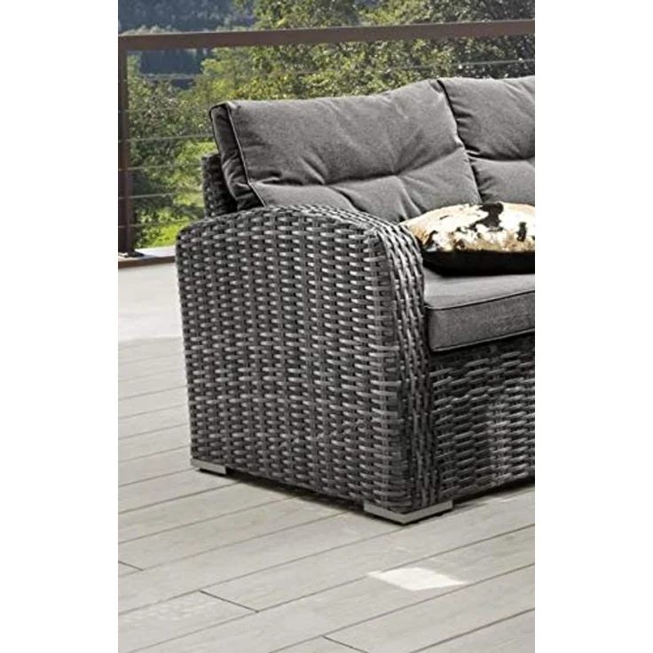 Destiny Gartenlounge-Set SANTA PONSA, (20-tlg, 2x Schenkel, 2x Hocker, 1x Tisch, inkl. Auflagen), Aluminium, Polyrattan – Bild 2
