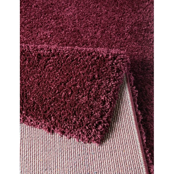 TaraCarpet Langflor-Teppich Ragolle Twilight, rechteckig, Höhe: 60 mm, Shaggy Hochflorteppich bordeaux rot Wohnzimmer Schlafzimmer 065x130 – Bild 4