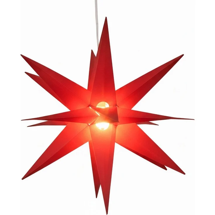 Guru-Shop LED-Stern für außen 3D Batterie Außenstern Kaspar, Weihnachtsstern,., Leuchtmittel inklusive – Bild 2