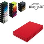 Marke Jersey Spannbettlaken Doppelpack 140 - 160 x 200 cm Rot