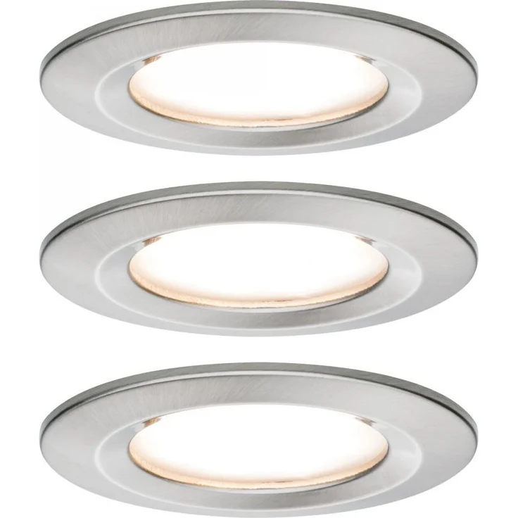Paulmann No. 93494 Einbauleuchte LED Coin Nova rund 6W Eisen 3-Stufen dimmbar IP44 – Bild 1