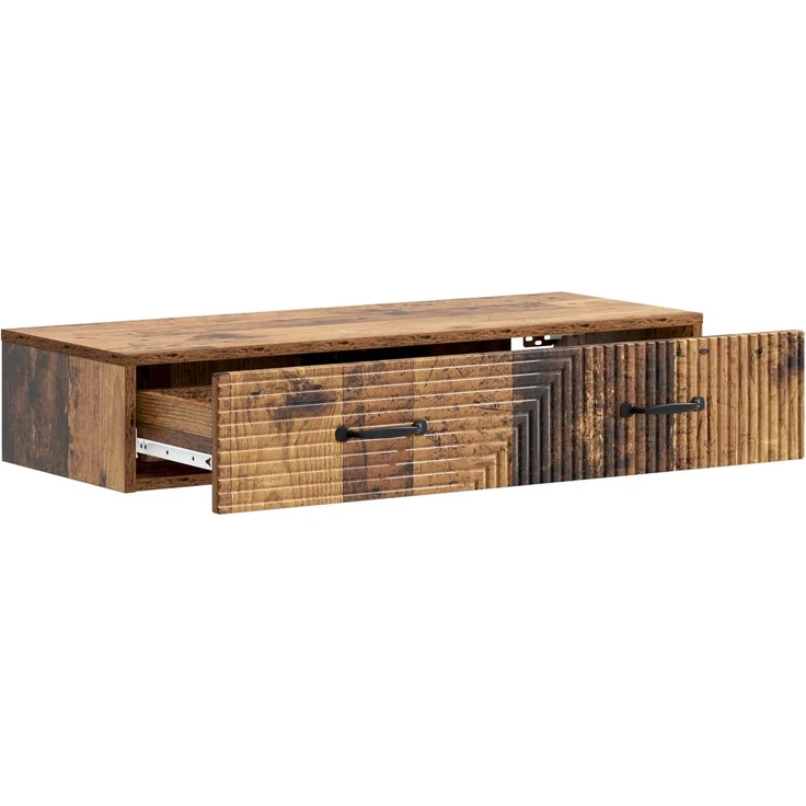 vidaXL Wandmontierter Beistelltisch Altholz 87,5 x 34,5 x 17 cm 898673 – Bild 4