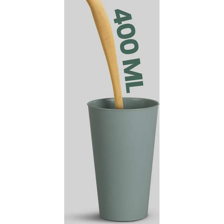 Becher Kunststoff - Mehrweg Grün 0,4L 8er-Pack – Bild 3